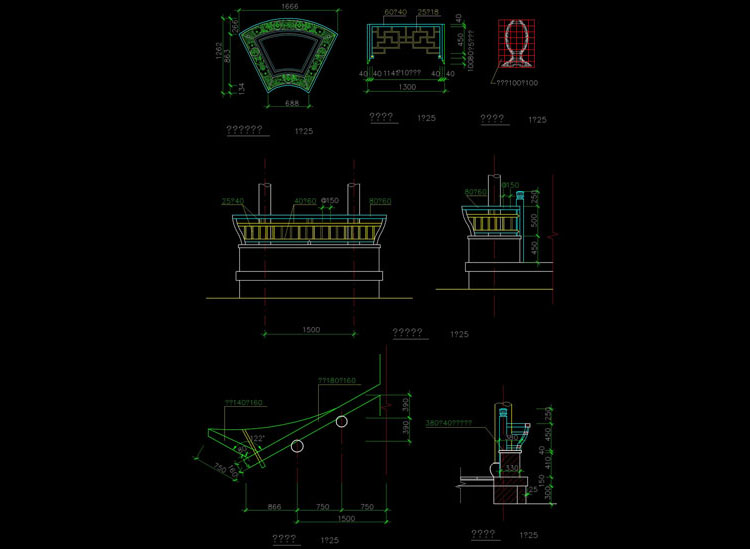 Gongmen Cad block and details download